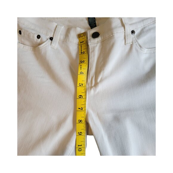 Lauren Ralph Lauren Jeans Womens size 4 White Modern Skinny - Picture 6 of 8